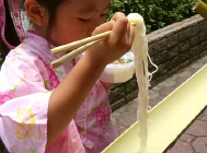 画像：７月イベント七夕祭り流しそうめん